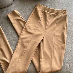 Nude slip pants
